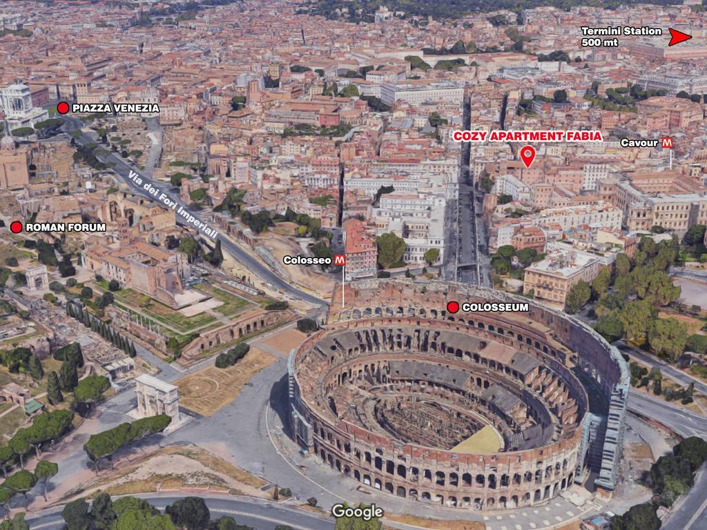 Cozy Apartment Fabia 300 Mt From Colosseum Roma Exterior foto